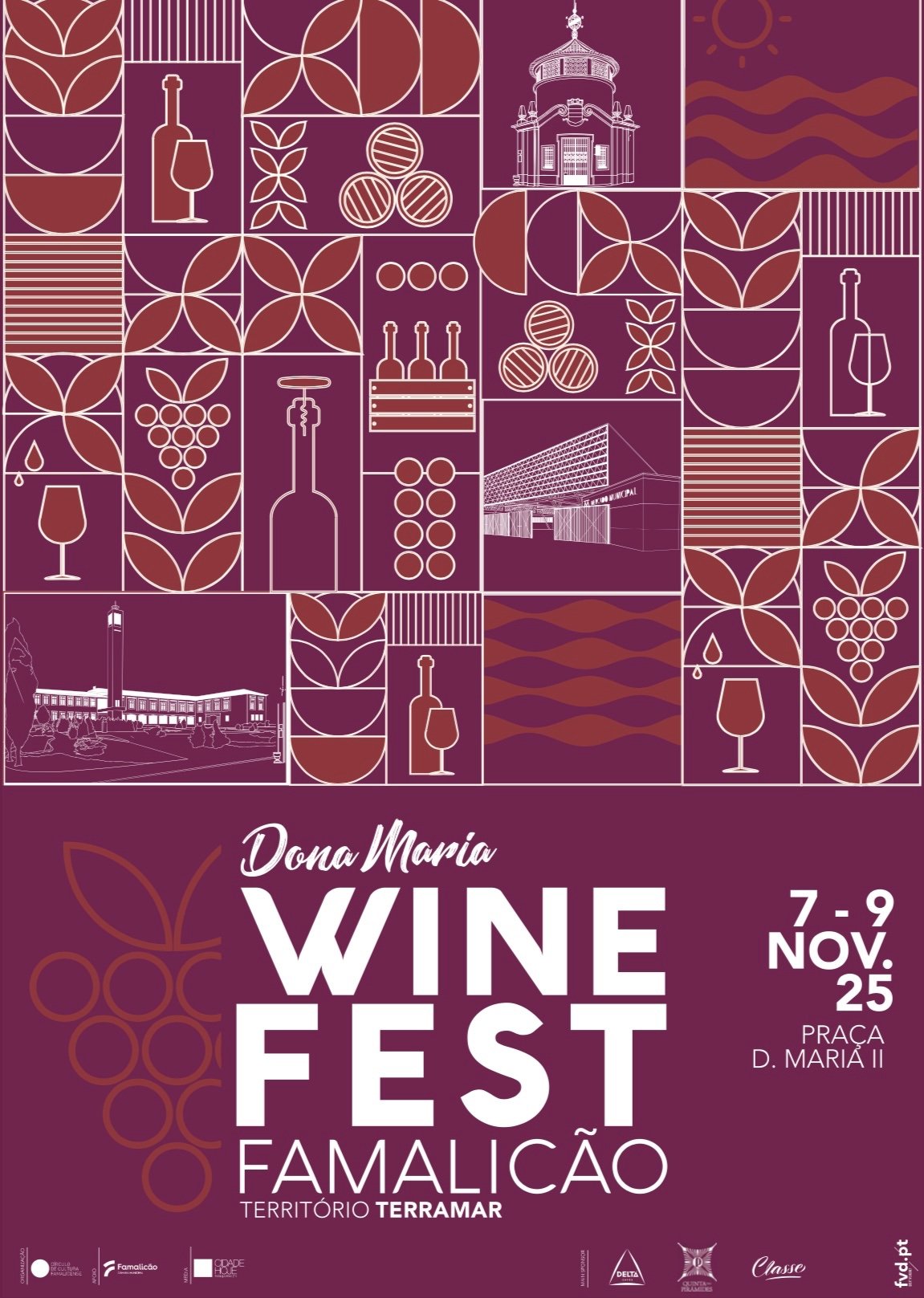 Entre 7 e 9 de Novembro: Dona Maria Wine Fest na Pra&ccedil;a D. Maria II, em Vila nova de Famalic&atilde;o