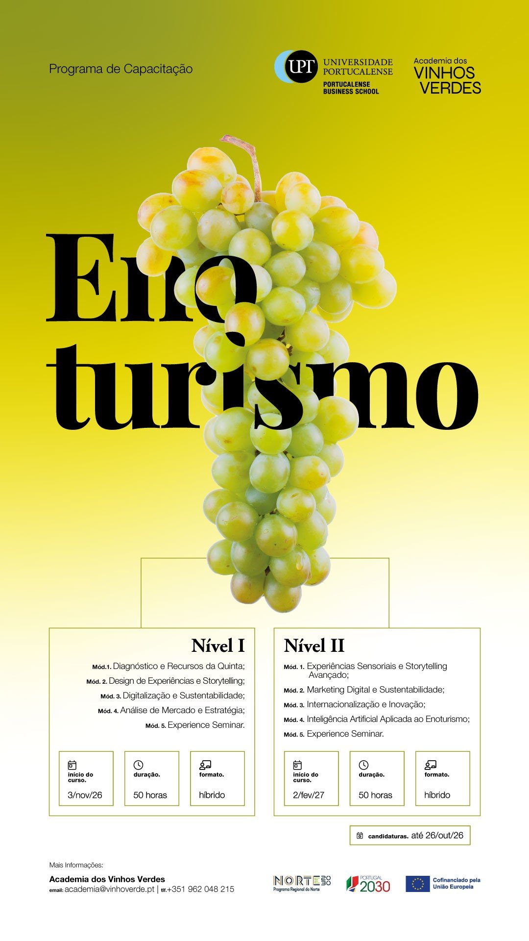 Programa Executivo de Enoturismo: O Norte de Portugal como Refer&ecirc;ncia Mundial em Enoturismo
